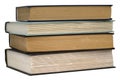 Stack of four old books Royalty Free Stock Photo