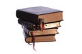 Stack of four old books Royalty Free Stock Photo