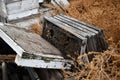 Stack of frames that going in Honey beehive