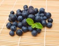 Stack of fresh blueberries on background Royalty Free Stock Photo