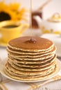 Stack of Fresh Buttermilk Pancakes