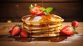 stack fresh pancake food