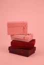 Stack of gift boxes Royalty Free Stock Photo