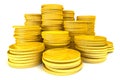 Stack of gold coins