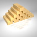 Stack of gold ingots