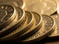 Stack of golden coins Royalty Free Stock Photo