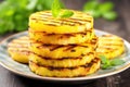 stack of grilled pineapple slices