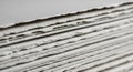 Stack of handmade paper with textured deckled edges Royalty Free Stock Photo