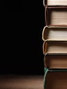 Stack of hardcover books Royalty Free Stock Photo
