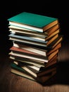 Stack of hardcover books Royalty Free Stock Photo