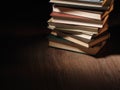 Stack of hardcover books Royalty Free Stock Photo