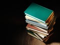 Stack of hardcover books Royalty Free Stock Photo