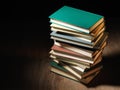 Stack of hardcover books Royalty Free Stock Photo