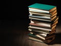 Stack of hardcover books Royalty Free Stock Photo