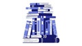Stack of Hardcover Books Piled High, Vector Illustration Royalty Free Stock Photo