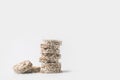 stack of healthy rice cakes Royalty Free Stock Photo