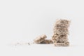 Stack of healthy rice cakes Royalty Free Stock Photo