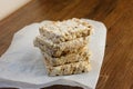 Stack of rice cakes Royalty Free Stock Photo