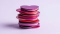 Stack of Heart-Shaped Objects Royalty Free Stock Photo