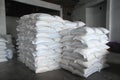 Stack hemp sacks of rice Royalty Free Stock Photo