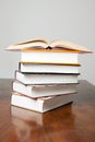 Stack of History Books Royalty Free Stock Photo