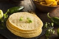 Stack of Homemade Corn Tortillas Royalty Free Stock Photo