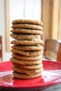 Stack of Homemade Ginger Crinkle Cookies