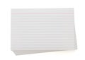 Stack of index cards Royalty Free Stock Photo
