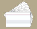 Stack of Index Cards Royalty Free Stock Photo