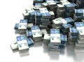 Stack of Israeli New Shekels Royalty Free Stock Photo