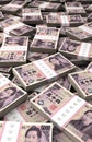 Stack of Japanese Yen Royalty Free Stock Photo