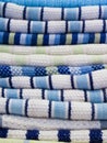 Stack of kitchen towels Royalty Free Stock Photo