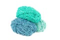 Stack of knitting yarn clews