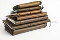 A Stack Of Leather-Bound Journals, Notebooks, Wallets & Cases