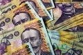 Stack of LEI Romanian money. RON Leu Money European Currency Royalty Free Stock Photo