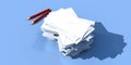 A 3D illustration of an Envelope Stack 01 Royalty Free Stock Photo