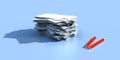 A 3D illustration of an Envelope Stack 03 Royalty Free Stock Photo