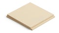 Stack of light beige or off-white flat cardboard sheets against a plain background Royalty Free Stock Photo