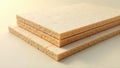 Stack of lightweight porous building panels ideal for insulation and construction projects. Generative AI Royalty Free Stock Photo