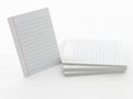 Stack of lined paper sheets Royalty Free Stock Photo