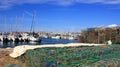 Stack of Lobster Crayfish Traps on Fishing harbor