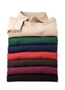 Stack of longsleeve polo-shirts