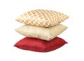 Stack of luxury cushions Royalty Free Stock Photo