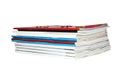 Stack of magazines Royalty Free Stock Photo