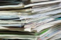 Stack of magazines Royalty Free Stock Photo