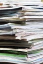 Stack of magazines Royalty Free Stock Photo