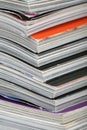 Stack of magazines Royalty Free Stock Photo