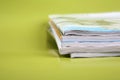 Stack of magazines Royalty Free Stock Photo