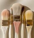 Stack of Makeup Brushes Royalty Free Stock Photo