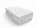 Stack of mattresses isolated on white background Royalty Free Stock Photo
